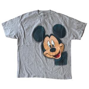 Mickey Mouse Grey Hanes Short Sleeve T-Shirt Unisex Size XL Walt Disney World